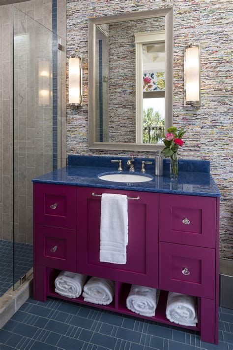 Fun With Color And Materials Bathroom Colors Purple Bathrooms