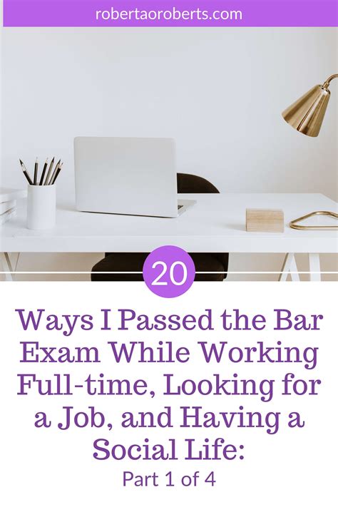 Want To Know A Secret To Pass The Bar Exam While Working A Full Time
