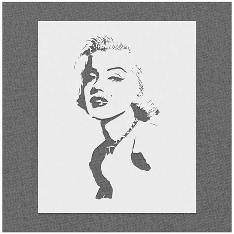 Marilyn Monroe Stencil Women Wall Stencil Laser Cut Street Etsy