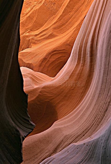 Sandstone Formations Of The Antelope Canyon Of Arizona Usa Editorial