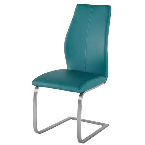 Www.qualitychesterfields.com presents the construction of a high back chair in dark rust leather, from frame to showroom. Irma Multi Coloured Chairs Teal Faux Leather Dining Chairs ...