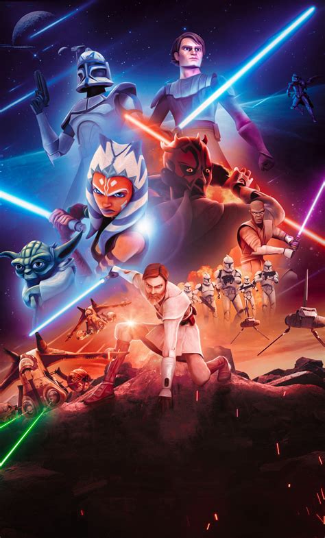 Tons of awesome star wars clones wallpapers to download for free. 1280x2120 Star Wars The Clone Wars 4K iPhone 6 plus ...