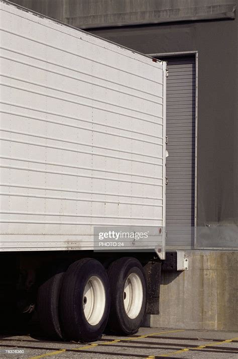 Semi Truck At Loading Dock High Res Stock Photo Getty Images