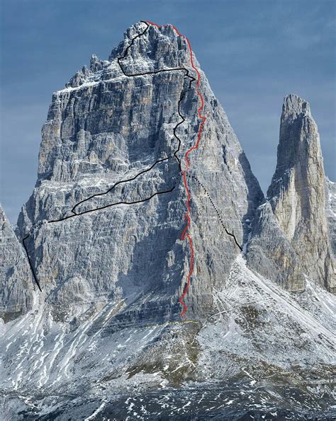 Cima Grande Via Grohmann Hainz 2019 Alpine Climbing Route In