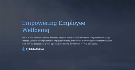 Empowering Employee Wellbeing