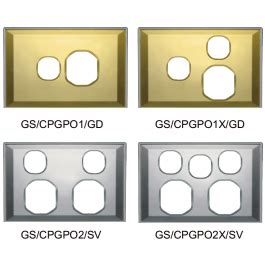 G Series Power Point Cover Plates | Power Point Cover Plate - Gold | Power Point Cover Plate ...