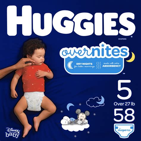 Huggies Overnites Diapers Size 5 58 Count