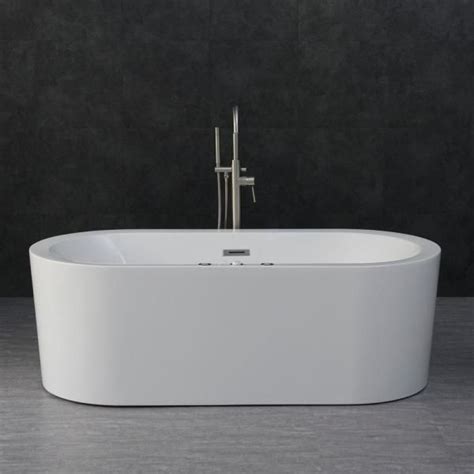 Woodbridge Padova 71 In Acrylic Freestanding Double Slipper Whirlpool