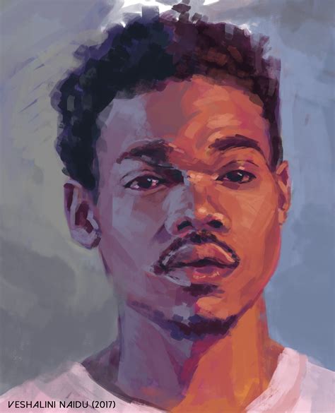 Artstation Digital Painting Portrait Practise Chance The Rapper