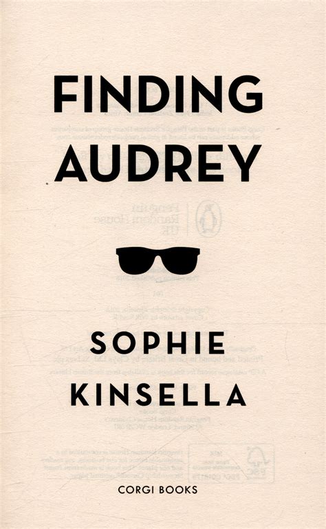 Finding Audrey By Kinsella Sophie 9780552573665 Brownsbfs