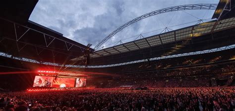 Wembley Stadium This Evening During A Concert Pics