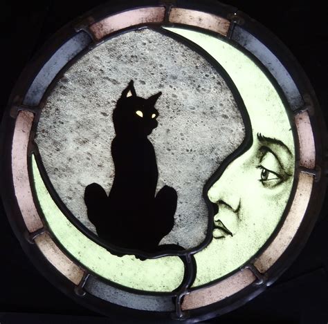Stained Glass Cat Glass Art Art And Collectibles Jan