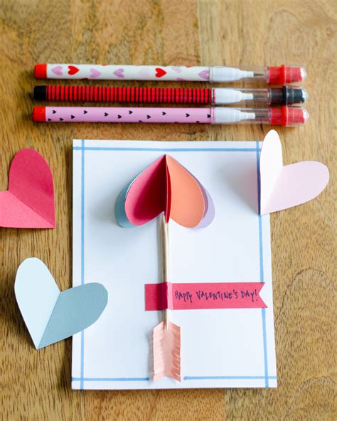 Editable design featuring a valentine's day card. Easy DIY Valentines Cards Using Simple Folded Paper Hearts