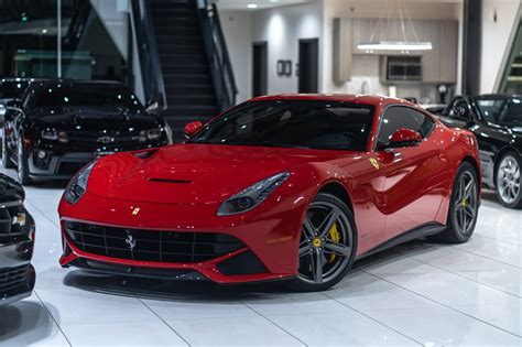The f12 has a 6.3 litre v12 engine, 730 horsepower and a topspeed of 214 mph. Used 2015 Ferrari F12 Berlinetta $410K+ MSRP Full Front PPF + Built in Radar Loaded Low Miles ...