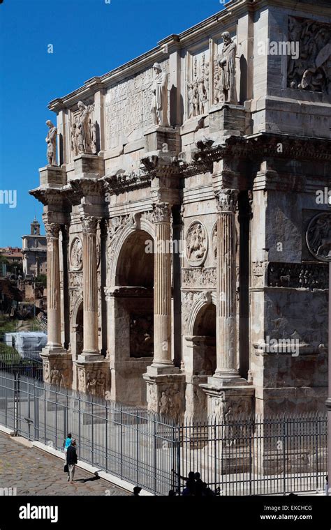 Italy Rome Arco Di Costantino Arch Of Constantine Stock Photo Alamy
