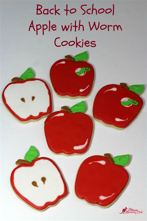 Back To School Apple Shaped Sugar Cookies Receita