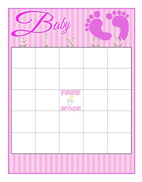 Items Similar To Printable Baby Bingo Game Cards On Etsy