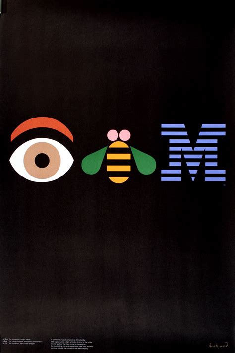 Ibm 1982 Rhebus By Paul Rand Paul Rand Graphic Design Inspiration