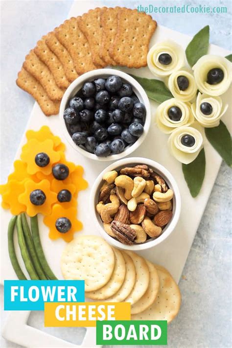 Flower Cheese Plate Easy Beautiful Appetizer Idea For Any Party