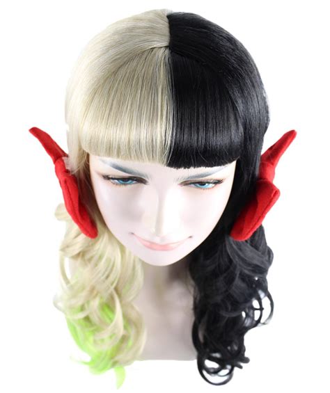 Melanie Long Curly Multi Color Cosplayparty Wig Hpo