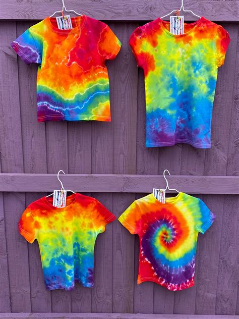 Tie Dye Childrens T Shirts For Custom Order Etsy