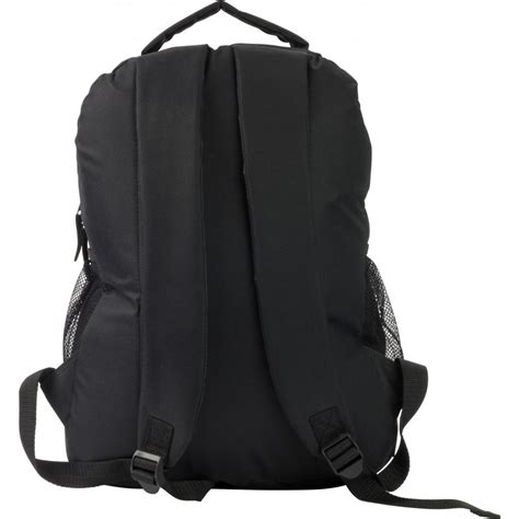 Printed Polyester 600d Backpack Black Backpacks