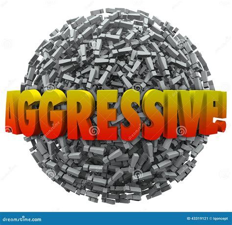 Aggresive 3d Word Exclamation Point Mark Sphere Bold Action Stock