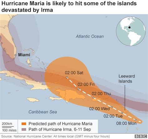 Hurricane Maria British Overseas Territories Warned Bbc News