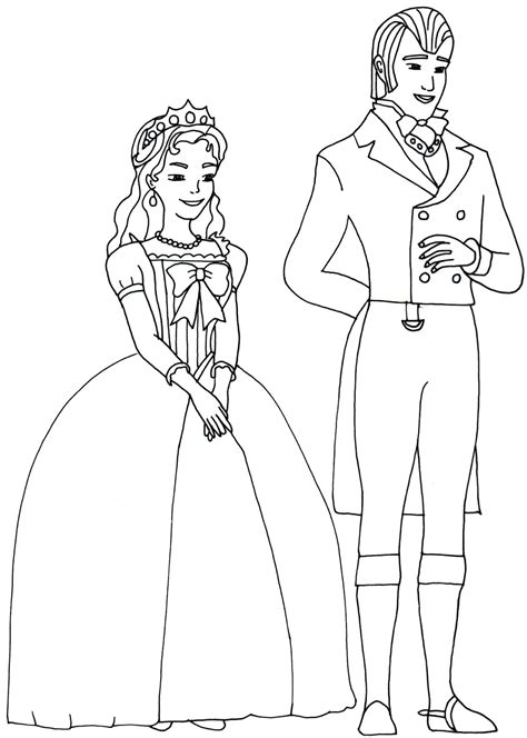 Sofia The First Coloring Pages King And Queen Sofia The First Coloring