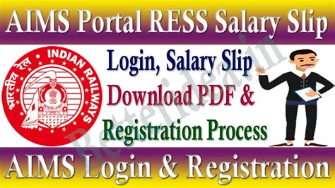 Aims Portal 2023 Ress Salary Slip For Railway Employee Login