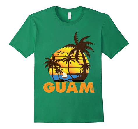 671 Guam Usa Seal Retro Art Tshirt Guamanian Chamorro Tees T Shirt