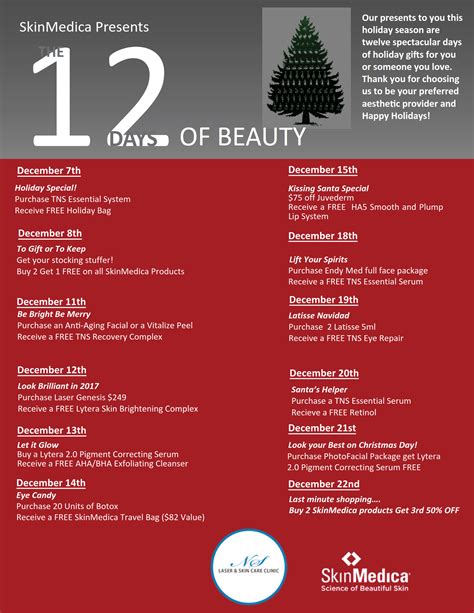 12 Days Of Beauty 2017 The Skin Clinic North Scottsdale