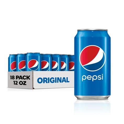Pepsi Soda 12 Oz Cans 18 Count