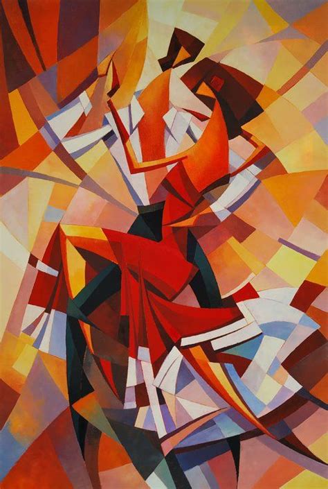 Waltz X Cm Cubism Oil Painting Ready To Hang Oil