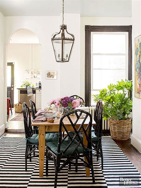 Rattan chippendale upholstered dining armchair, natural color, set of 2 chairs. A Dining Room, Before and After Styling - Making it Lovely