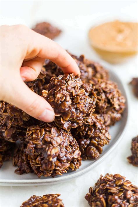 No Bake Chocolate Oatmeal Cookies Gluten Free Vegan What Molly Made