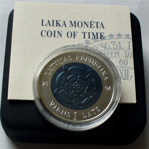Heute sind die baltischen staaten nicht nur wichtige partner deutschlands. Lettland 1 Lats 2004 Coin of Time I / Niob/Silber ...