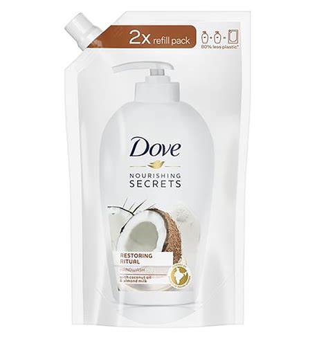 Dove Nourishing Secrets Restoring Ritual Mydło Do Rąk W Płynie Zapas Coconut Oil And Almond Milk
