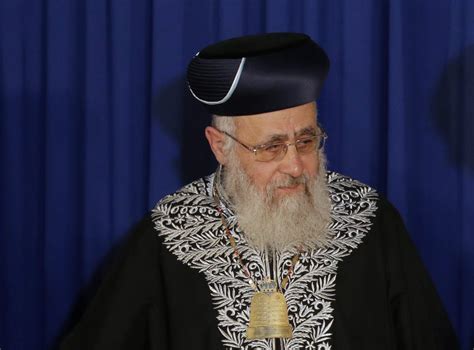 Non Jews Should Be Forbidden From Living In Israel Says Chief Rabbi