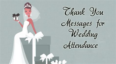 Thank You Messages For Wedding Attendance