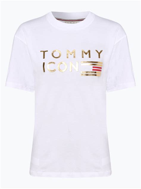 Wie wäre es zum beispiel mit einem blauen shirt aus. Tommy Hilfiger Damen T-Shirt - Tommy Icons Organic T-Shirt ...