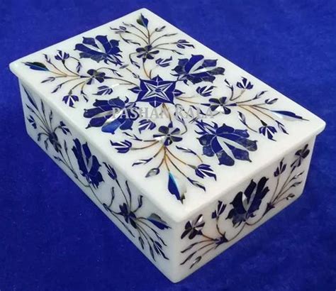 Inlay Marble Inlaid Decorative Box For Home Rectangular At Rs 189
