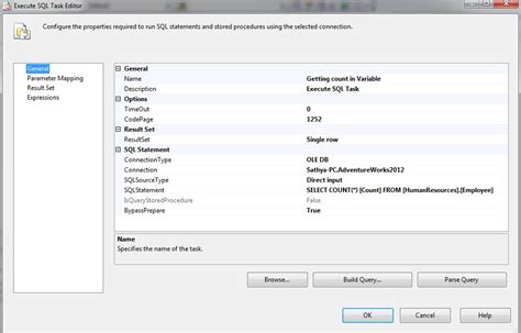 All About Sqlserver Ssis Execute Sql Task Result Set And Parameter Hot Sex Picture
