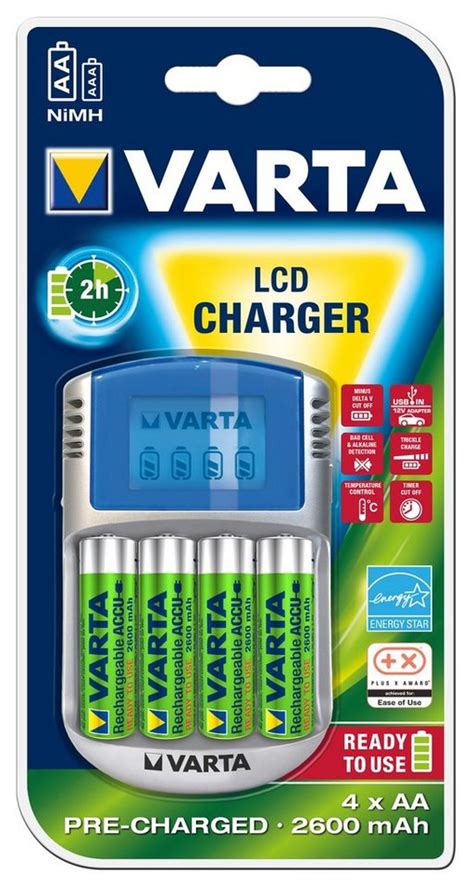 Wenn sie einen fehler in den dimensionen ihrer batterie machen, die es passt nicht in das gehäuse und werden. Varta, Ladegerät Für AA und AAA Batterien, »LCD Charger ...