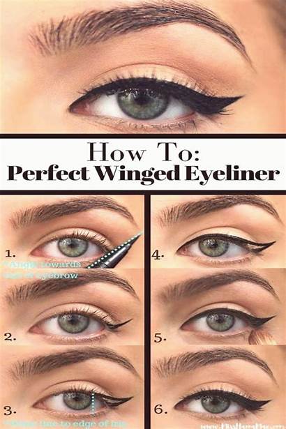 Eyeliner Winged Tutorial Step Easy Perfect Tutorials