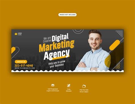 Free Psd Digital Marketing Agency And Corporate Facebook Cover Template