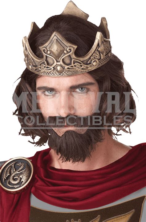 Silver King Crown Medieval Times Wigs For Men Hd Png Download