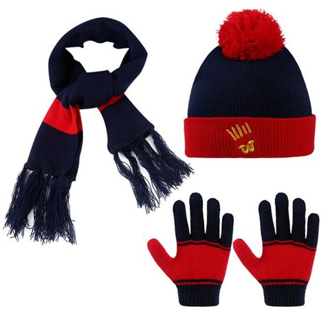 Vbiger Vbiger 3 Pcs Kids Hat Scarf Gloves Set Winter Warm Knitted