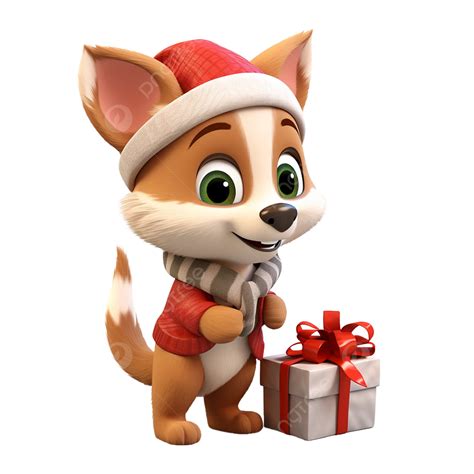 Fox Glistening Winter Wonderland Wonders Christmas 3d Character For