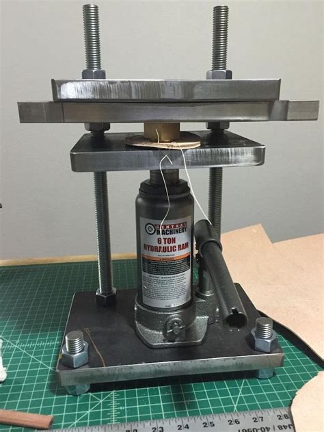 Improvised Press Homemade Tools Metal Working Tools Leather Tooling